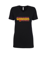 Santa Clarita Warriors Football Bold - Womens Vneck