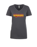 Santa Clarita Warriors Football Bold - Womens Vneck