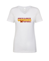 Santa Clarita Warriors Football Bold - Womens Vneck