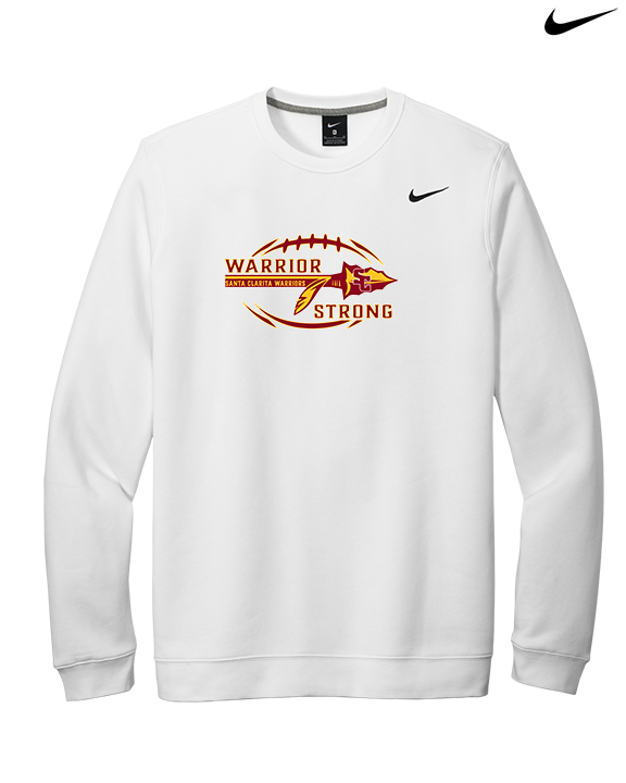 Santa Clarita Warriors Football Strong - Mens Nike Crewneck