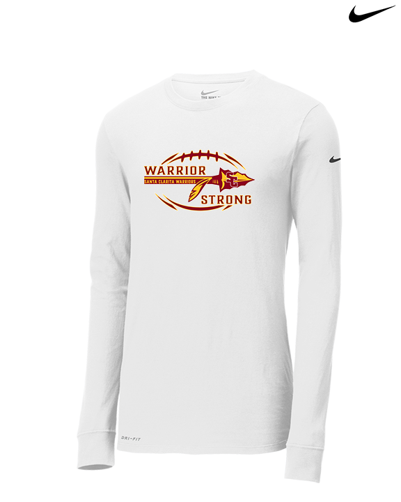 Santa Clarita Warriors Football Strong - Mens Nike Longsleeve