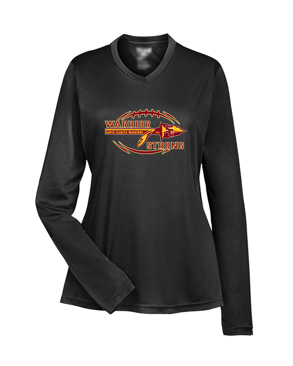 Santa Clarita Warriors Football Strong - Womens Performance Longsleeve