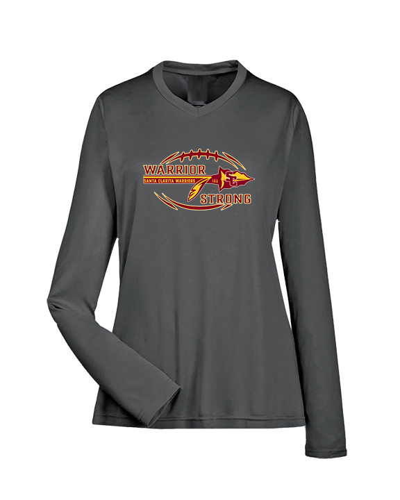 Santa Clarita Warriors Football Strong - Womens Performance Longsleeve