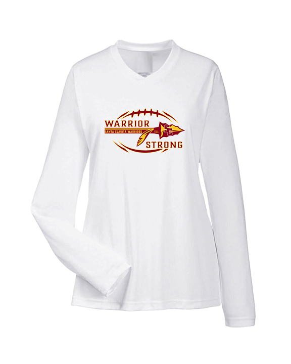 Santa Clarita Warriors Football Strong - Womens Performance Longsleeve