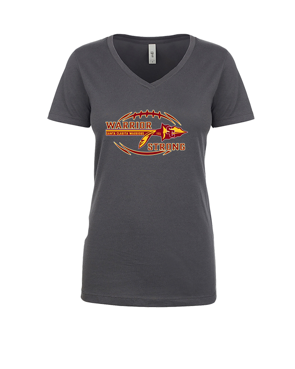 Santa Clarita Warriors Football Strong - Womens Vneck