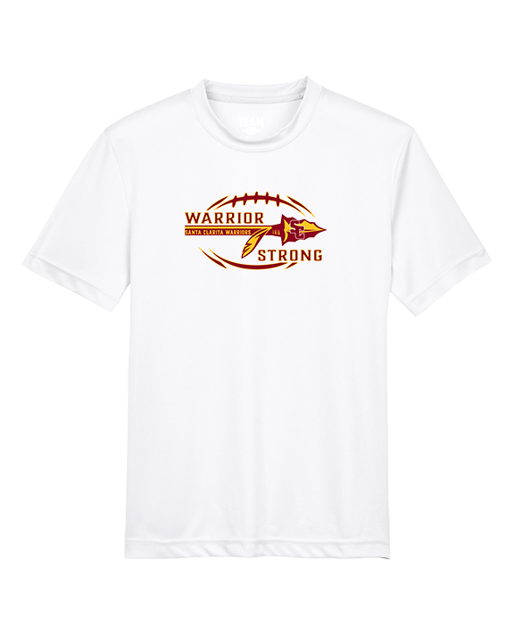 Santa Clarita Warriors Football Strong - Youth Performance Shirt