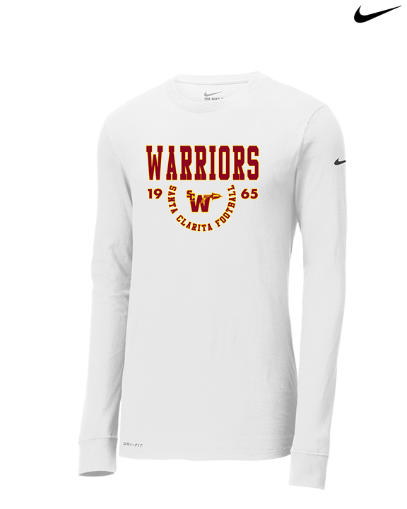 Santa Clarita Warriors Football Swoop SCW - Mens Nike Longsleeve