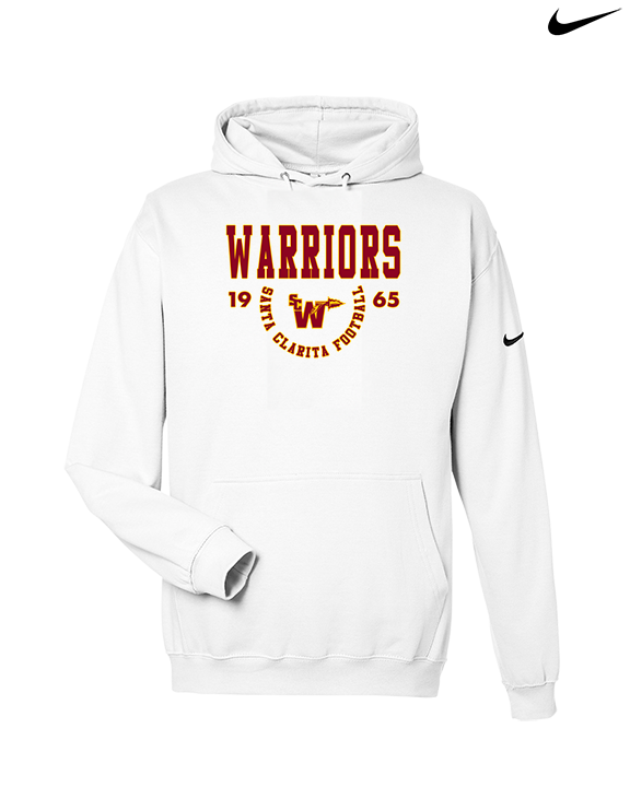 Santa Clarita Warriors Football Swoop SCW - Nike Club Fleece Hoodie