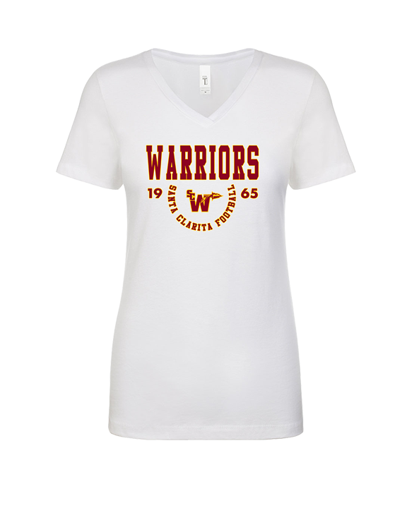 Santa Clarita Warriors Football Swoop SCW - Womens Vneck