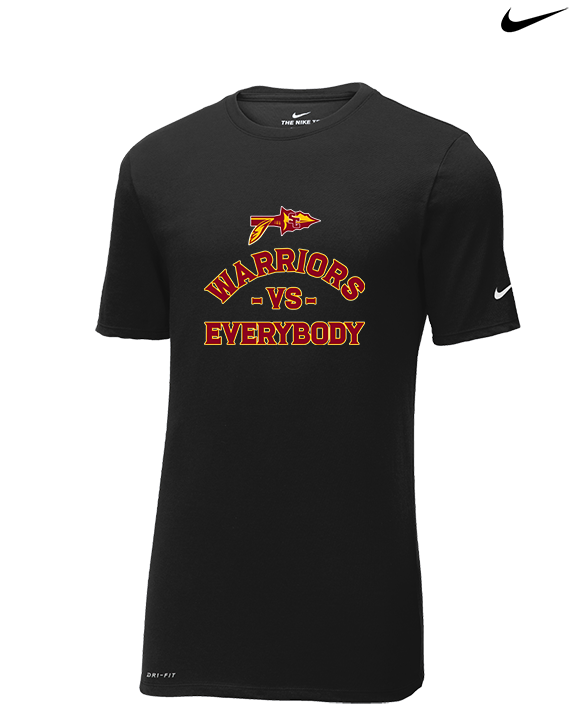 Santa Clarita Warriors Football VS Everybody Arrow - Mens Nike Cotton Poly Tee