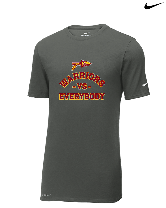 Santa Clarita Warriors Football VS Everybody Arrow - Mens Nike Cotton Poly Tee