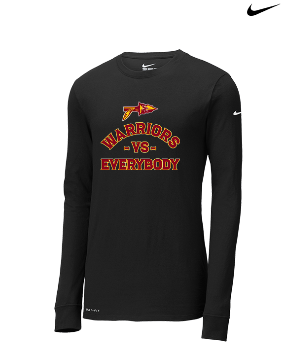 Santa Clarita Warriors Football VS Everybody Arrow - Mens Nike Longsleeve