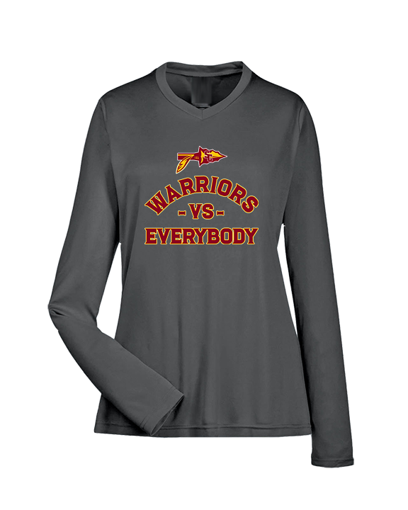 Santa Clarita Warriors Football VS Everybody Arrow - Womens Performance Longsleeve