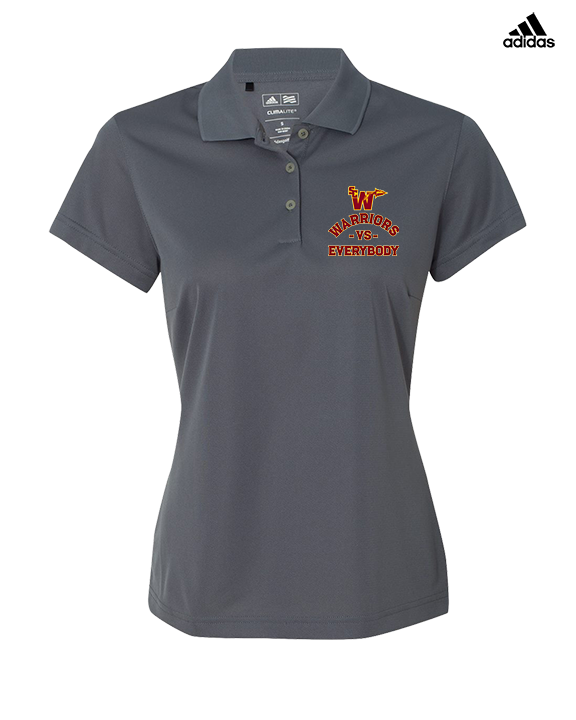 Santa Clarita Warriors Football VS Everybody SCW - Adidas Womens Polo