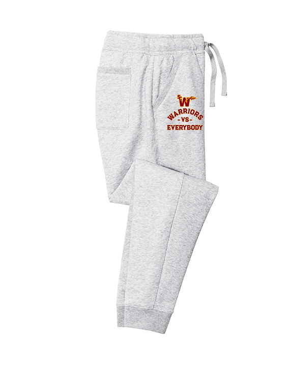 Santa Clarita Warriors Football VS Everybody SCW - Cotton Joggers