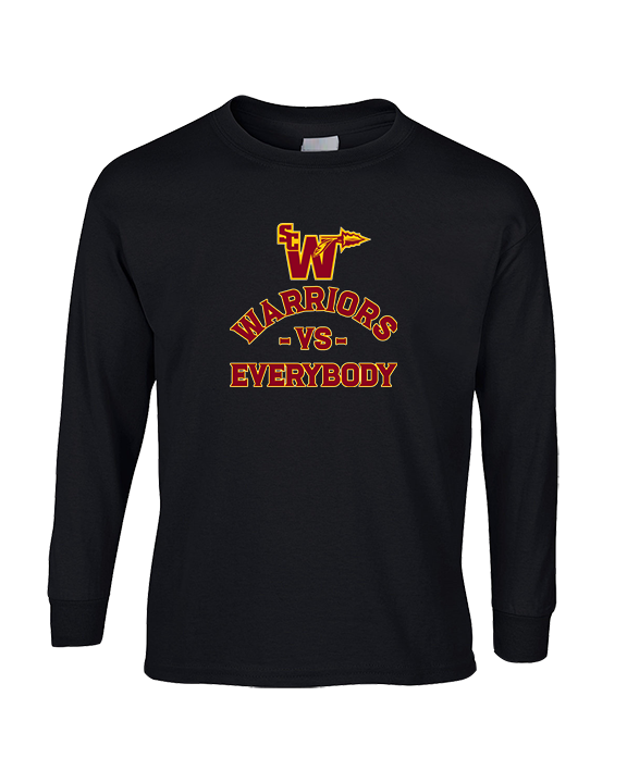 Santa Clarita Warriors Football VS Everybody SCW - Cotton Longsleeve