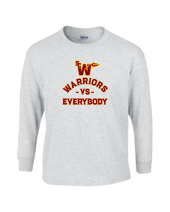 Santa Clarita Warriors Football VS Everybody SCW - Cotton Longsleeve