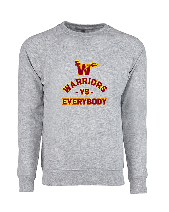 Santa Clarita Warriors Football VS Everybody SCW - Crewneck Sweatshirt