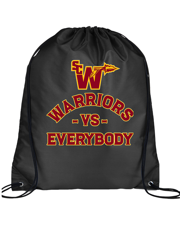 Santa Clarita Warriors Football VS Everybody SCW - Drawstring Bag