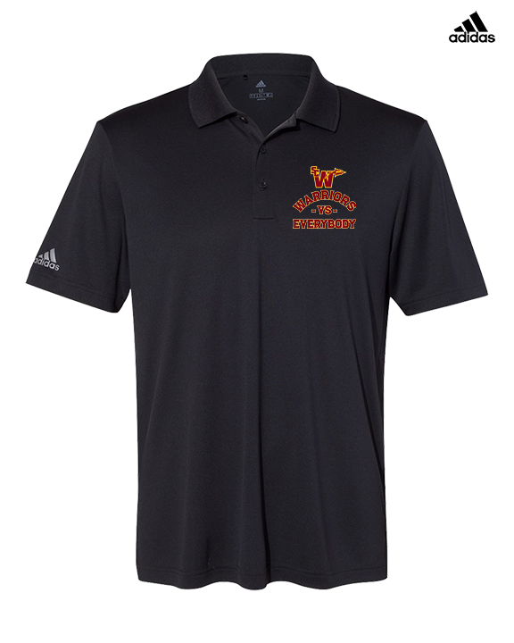 Santa Clarita Warriors Football VS Everybody SCW - Mens Adidas Polo