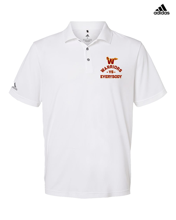 Santa Clarita Warriors Football VS Everybody SCW - Mens Adidas Polo