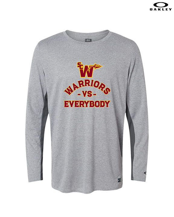 Santa Clarita Warriors Football VS Everybody SCW - Mens Oakley Longsleeve