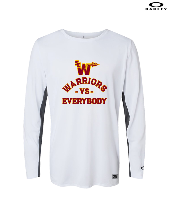 Santa Clarita Warriors Football VS Everybody SCW - Mens Oakley Longsleeve