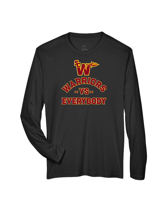 Santa Clarita Warriors Football VS Everybody SCW - Performance Longsleeve