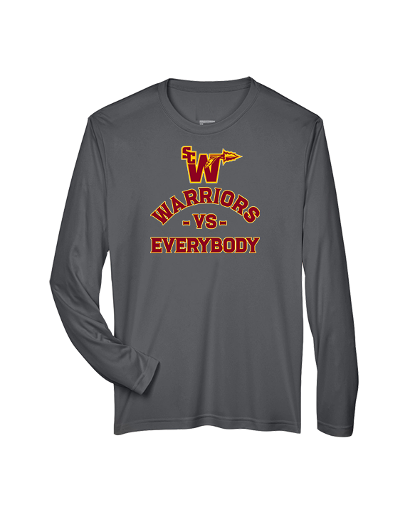 Santa Clarita Warriors Football VS Everybody SCW - Performance Longsleeve