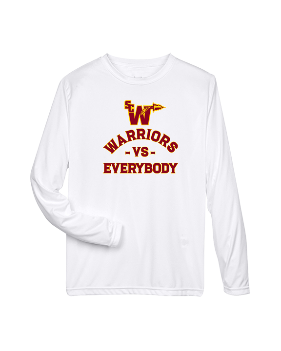 Santa Clarita Warriors Football VS Everybody SCW - Performance Longsleeve