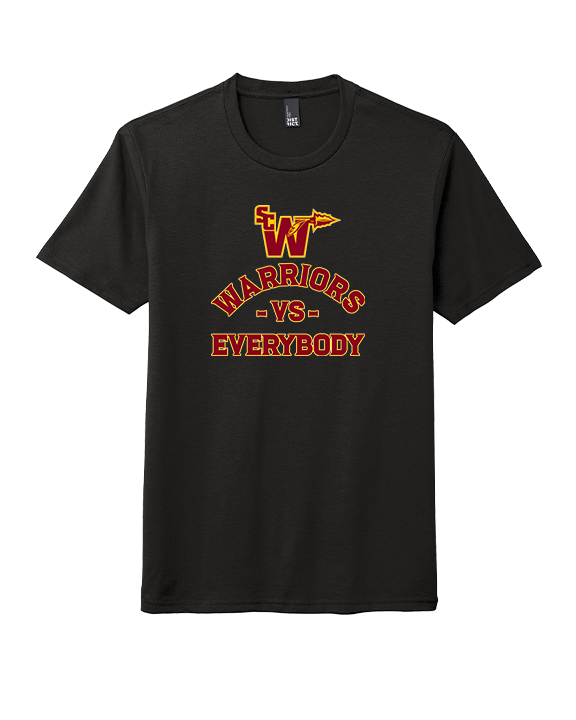 Santa Clarita Warriors Football VS Everybody SCW - Tri-Blend Shirt