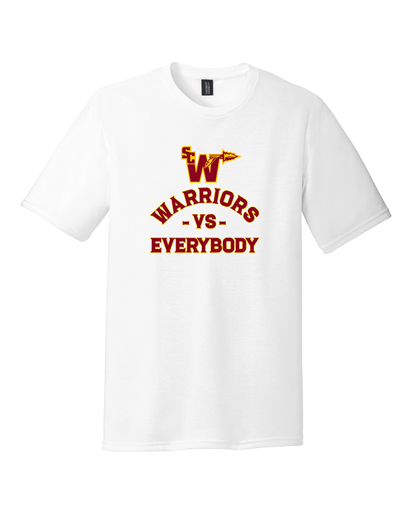 Santa Clarita Warriors Football VS Everybody SCW - Tri-Blend Shirt