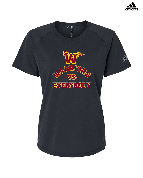 Santa Clarita Warriors Football VS Everybody SCW - Womens Adidas Performance Shirt