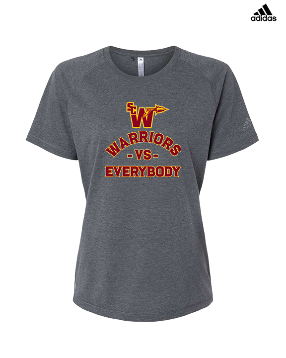 Santa Clarita Warriors Football VS Everybody SCW - Womens Adidas Performance Shirt