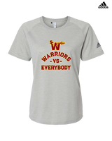 Santa Clarita Warriors Football VS Everybody SCW - Womens Adidas Performance Shirt