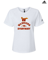 Santa Clarita Warriors Football VS Everybody SCW - Womens Adidas Performance Shirt