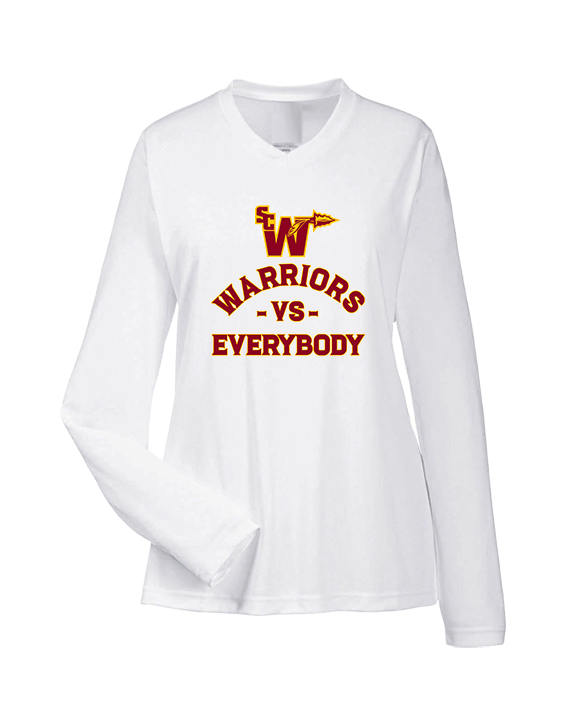 Santa Clarita Warriors Football VS Everybody SCW - Womens Performance Longsleeve