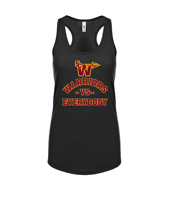 Santa Clarita Warriors Football VS Everybody SCW - Womens Tank Top