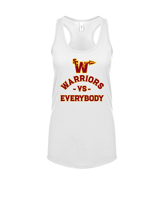 Santa Clarita Warriors Football VS Everybody SCW - Womens Tank Top