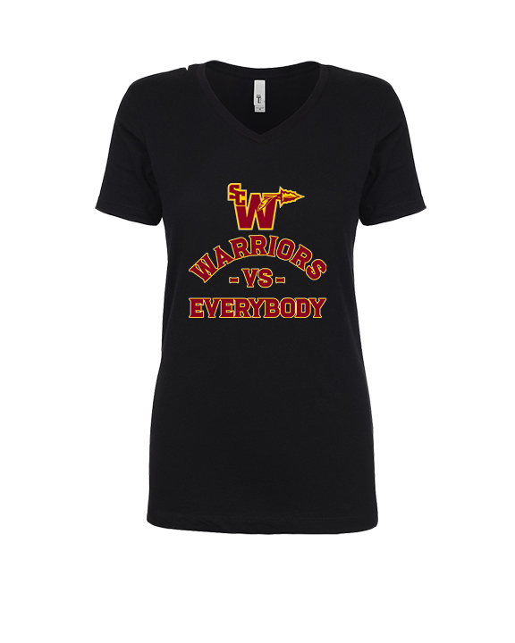 Santa Clarita Warriors Football VS Everybody SCW - Womens Vneck