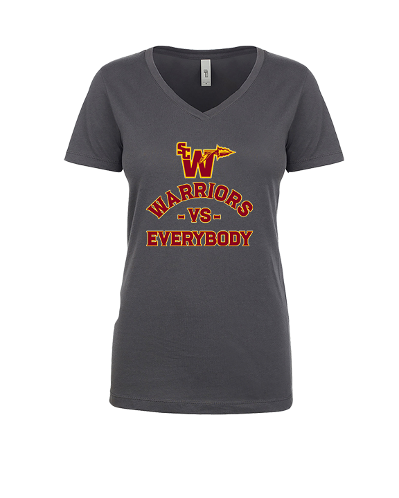 Santa Clarita Warriors Football VS Everybody SCW - Womens Vneck