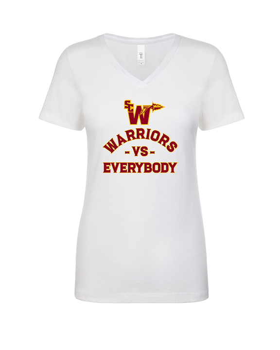 Santa Clarita Warriors Football VS Everybody SCW - Womens Vneck