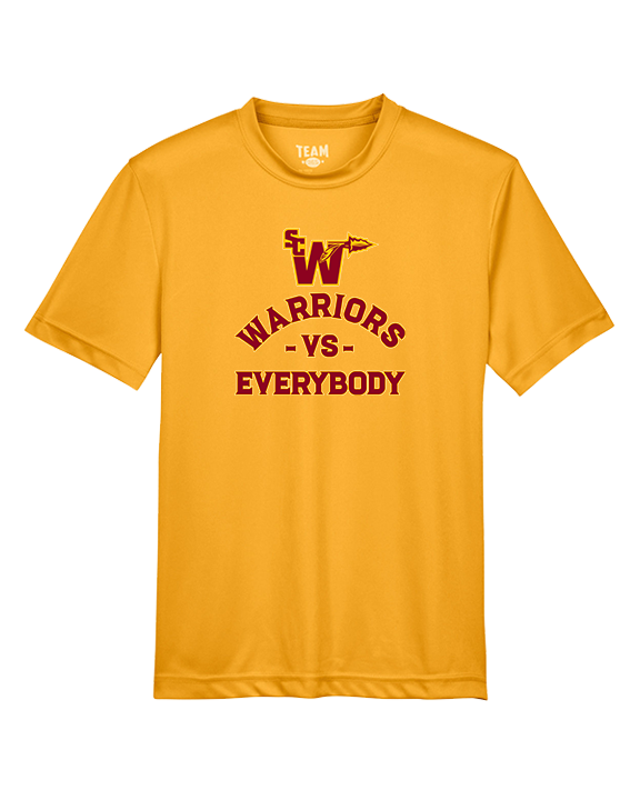 Santa Clarita Warriors Football VS Everybody SCW - Youth Performance Shirt