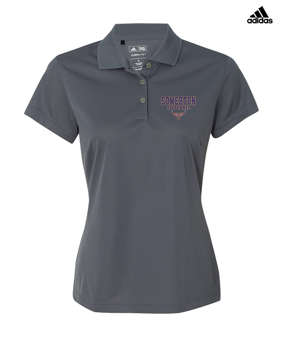 Somerton HS Football Block - Adidas Womens Polo