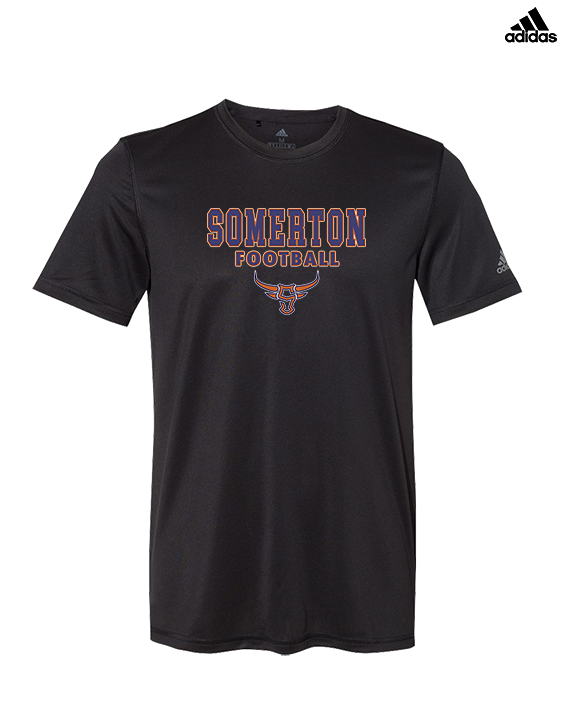 Somerton HS Football Block - Mens Adidas Performance Shirt