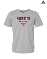 Somerton HS Football Block - Mens Adidas Performance Shirt