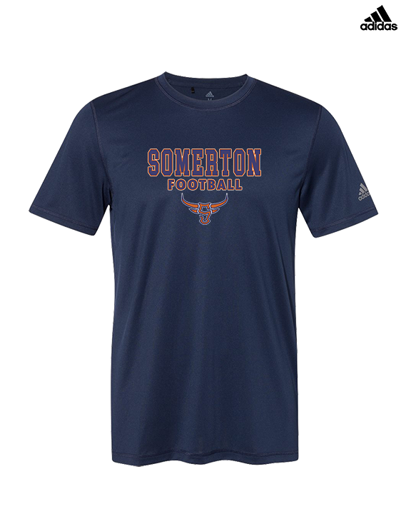 Somerton HS Football Block - Mens Adidas Performance Shirt