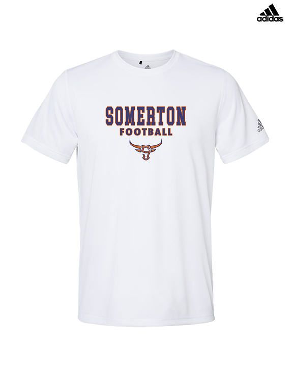 Somerton HS Football Block - Mens Adidas Performance Shirt