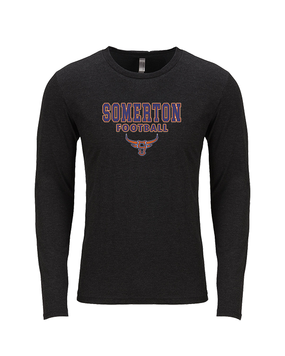 Somerton HS Football Block - Tri-Blend Long Sleeve