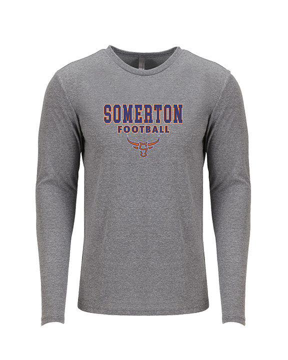 Somerton HS Football Block - Tri-Blend Long Sleeve